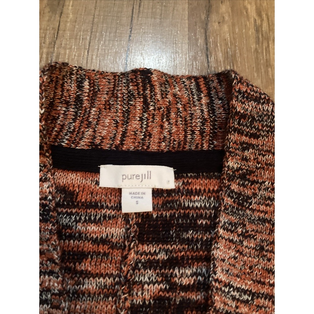 Pure Jill Campari Marled Knit Pullover Sweater Cotton Blend Size Small - Picture 5 of 7